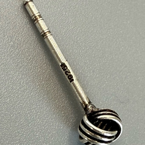 Sterling Silver Knot Ear Stud 3.5mm - Picture 5 of 7